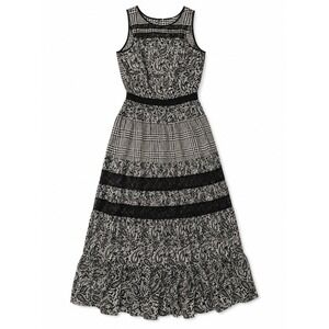 michael kors dress black and white Logo Print Crepe Belted Mini Dress in BLACK/WHITE - Sale